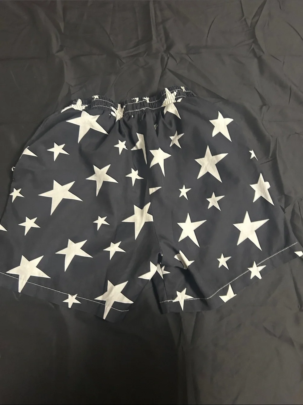 Women's Black Star-Print Shorts
